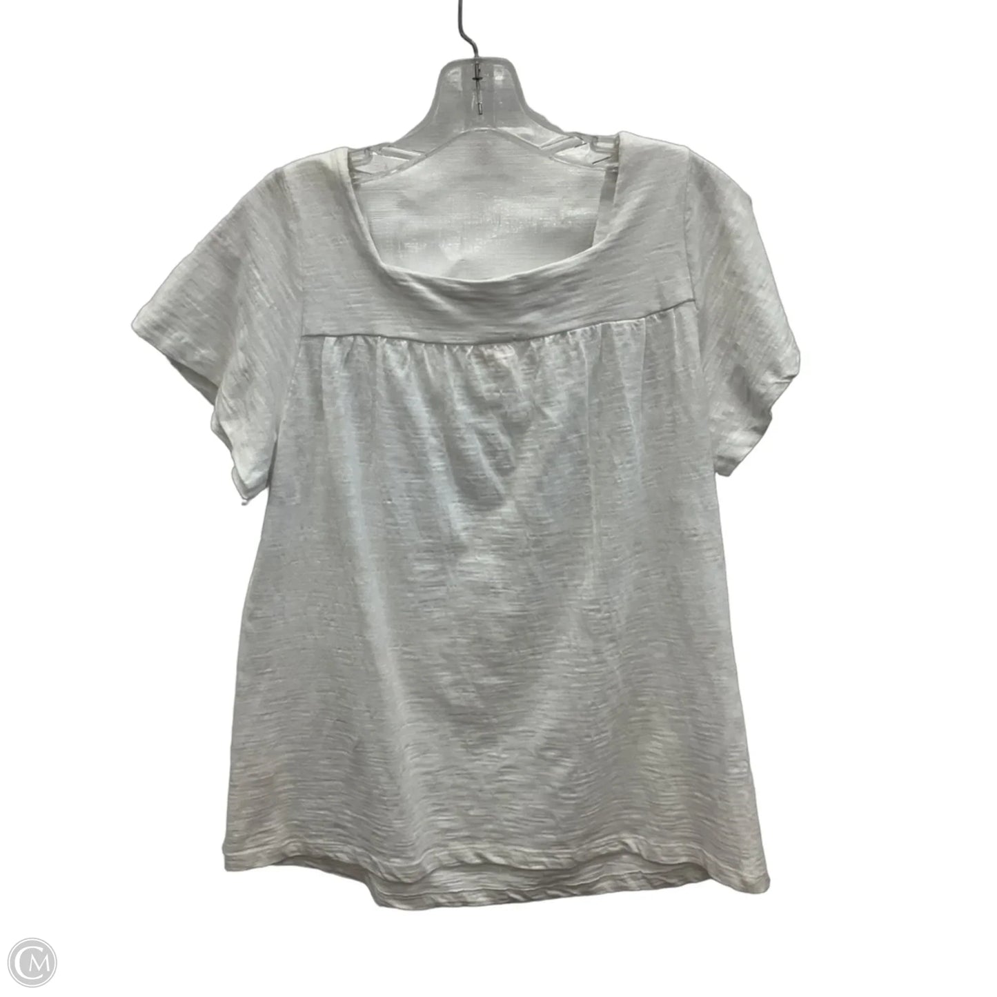 Top Short Sleeve By Clothes Mentor In White, Size: S