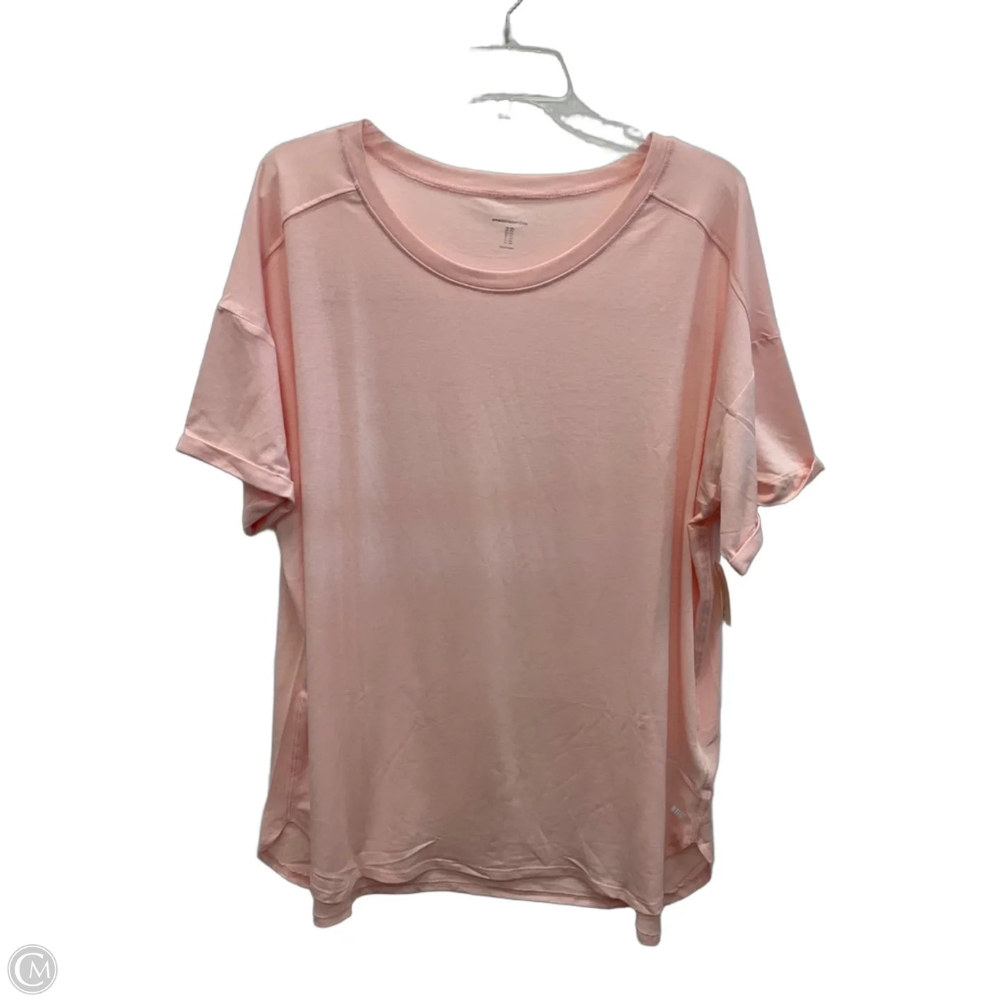 Top Short Sleeve By Amazon Essentials In Pink, Size: Xxl