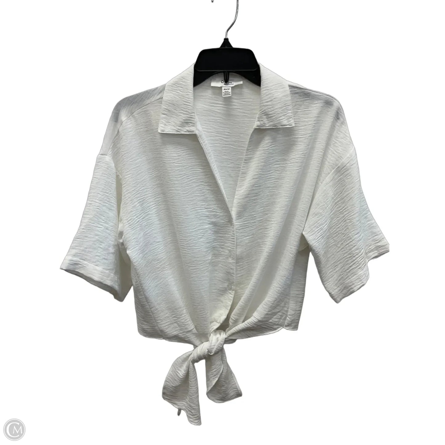 Top Short Sleeve By C And C In White, Size: Xs