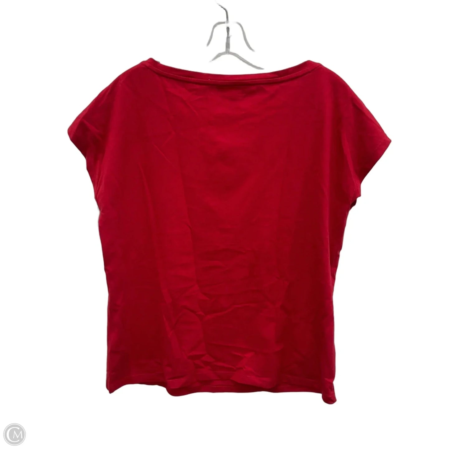 Top Short Sleeve By Lauren By Ralph Lauren In Red, Size: L