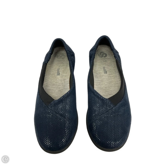Shoes Flats By Clarks In Blue, Size: 7