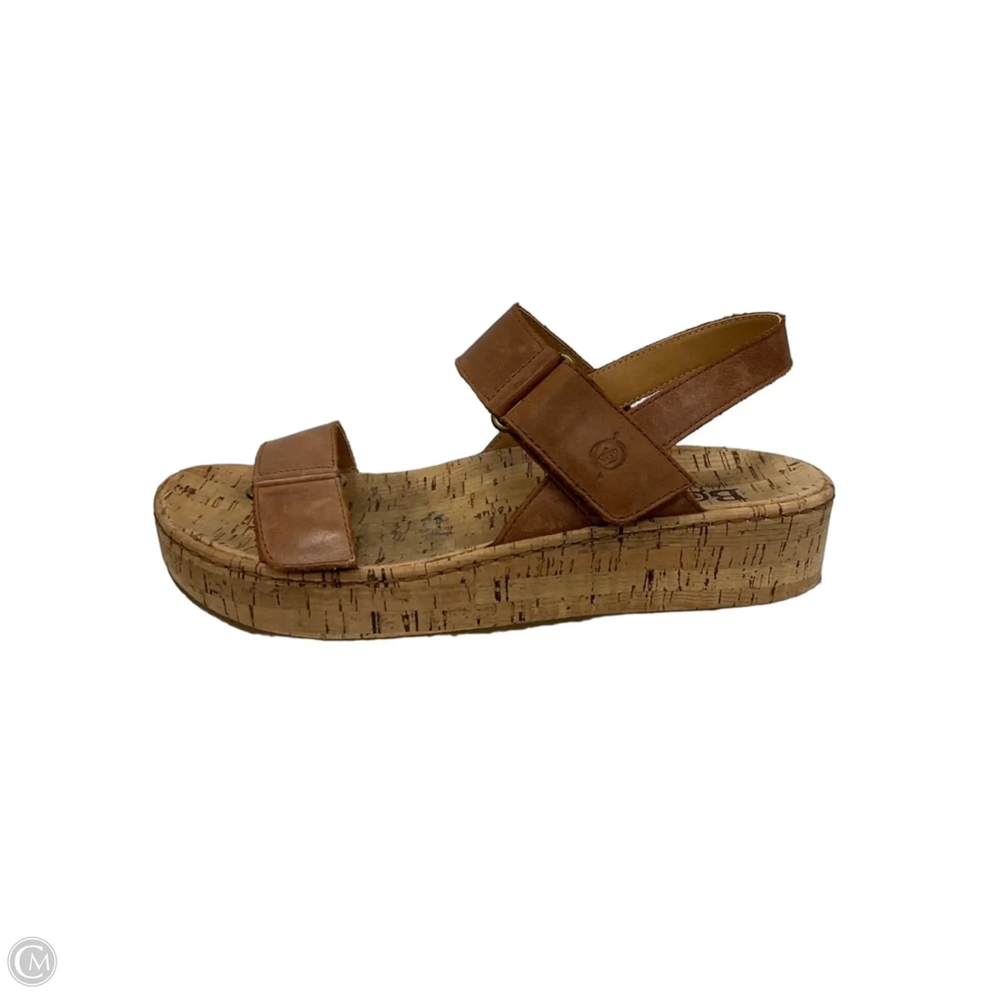 Sandals Heels Platform By Born In Brown, Size: 10