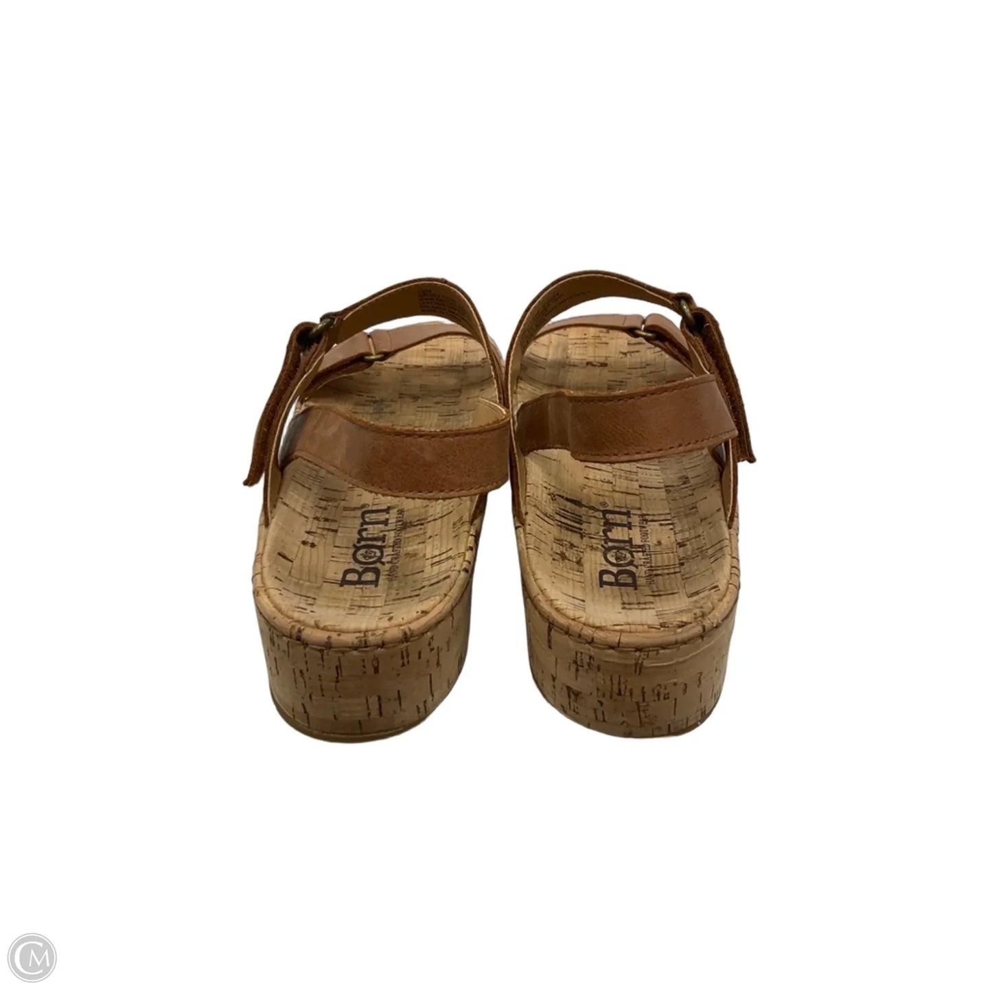 Sandals Heels Platform By Born In Brown, Size: 10