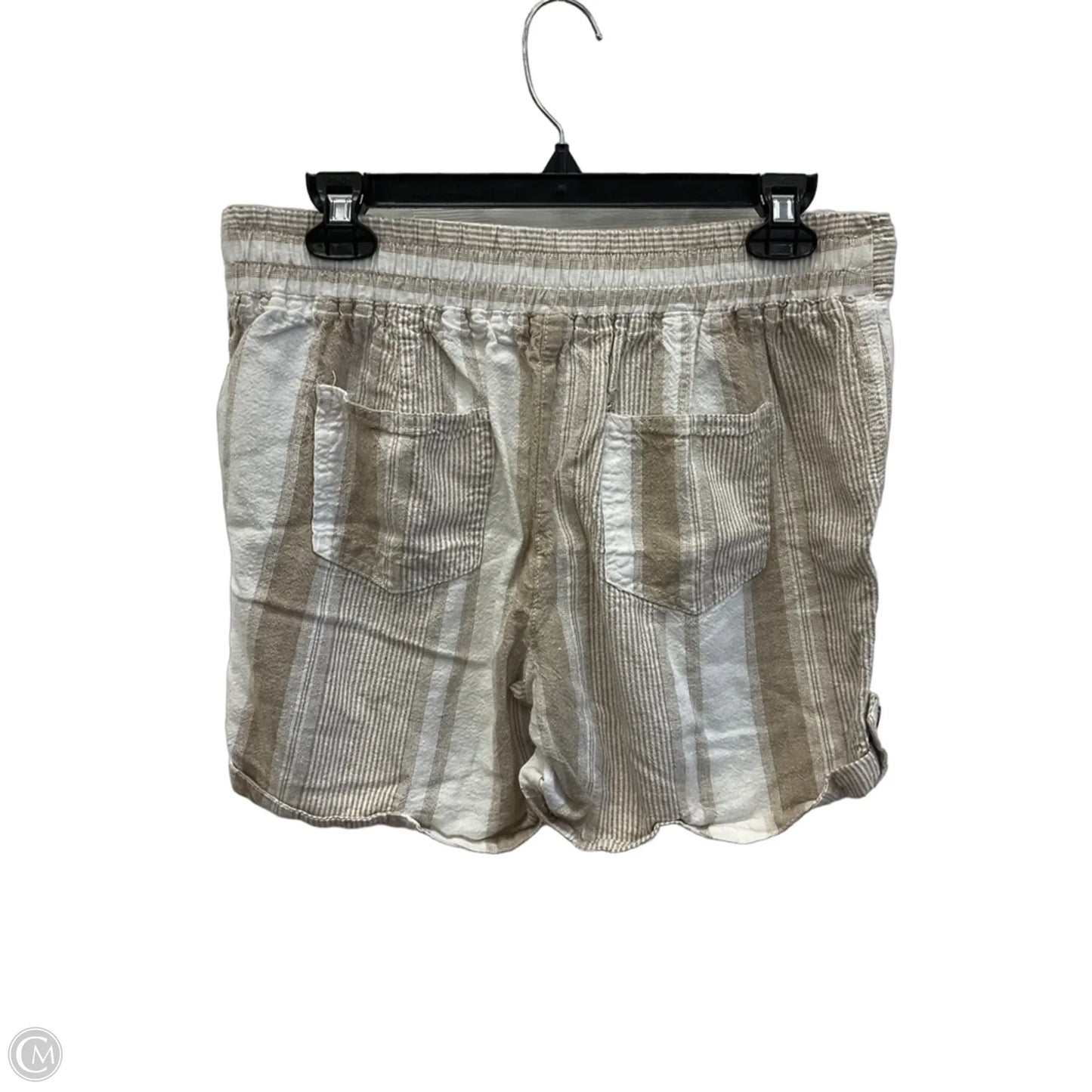 Shorts By Per Se In Striped Pattern, Size: M
