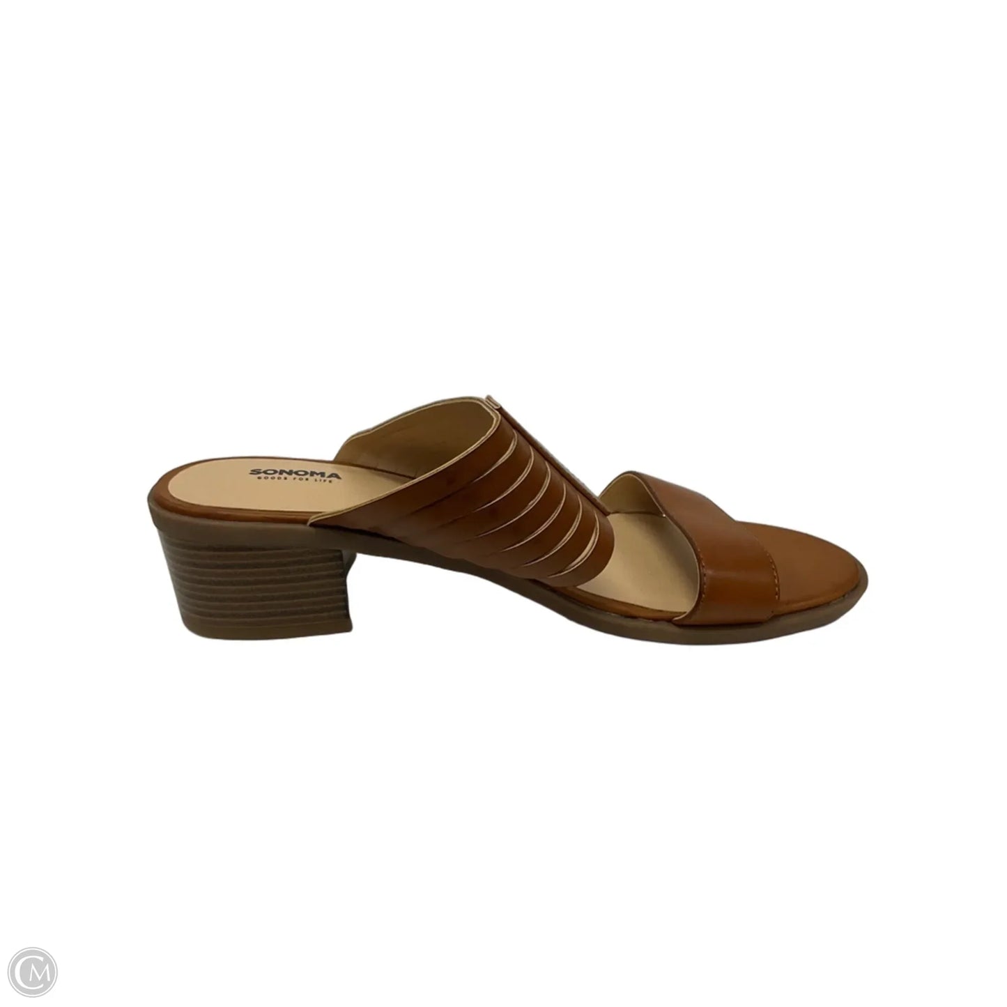 Sandals Heels Block By Sonoma In Brown, Size: 9.5