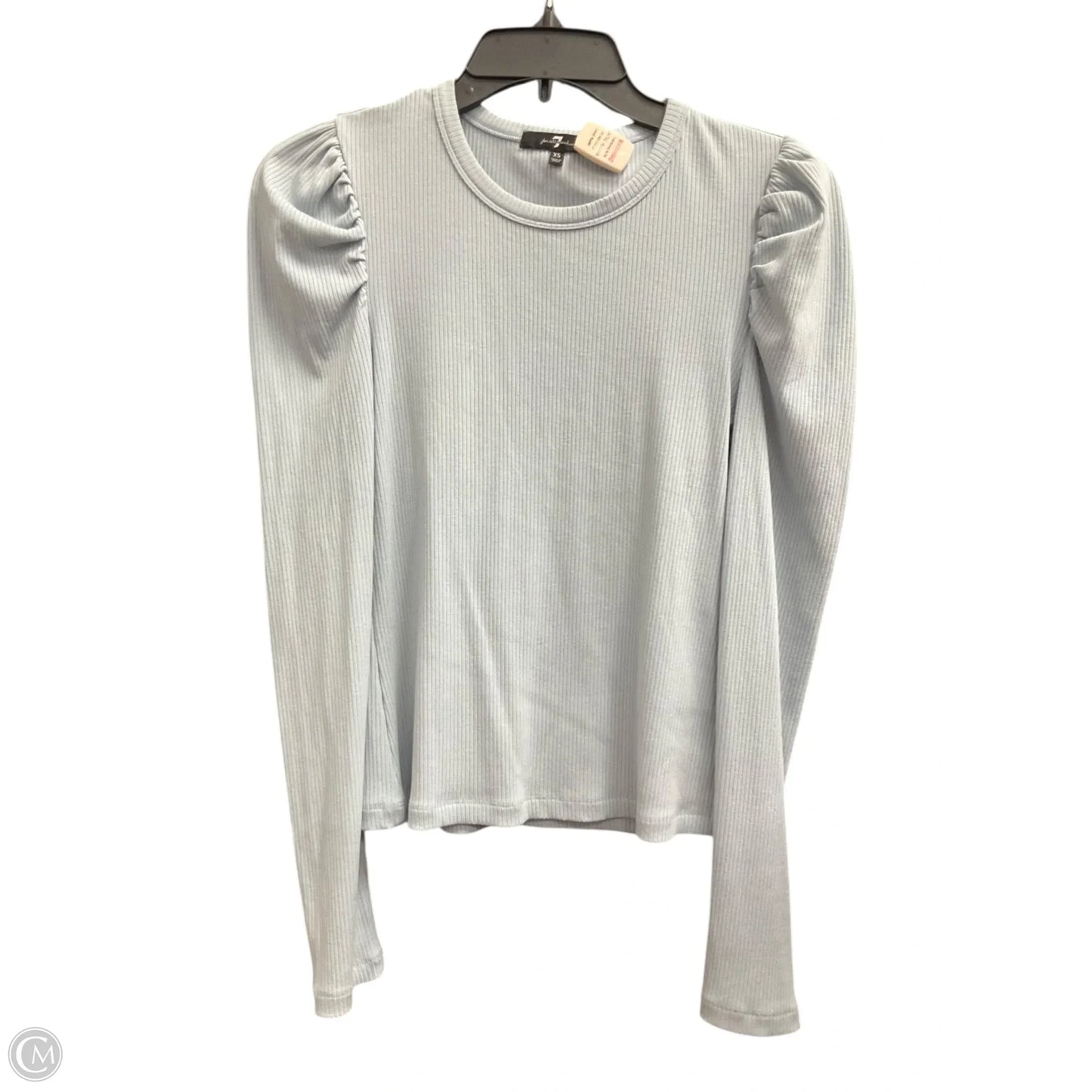 Top Long Sleeve By 7 For All Mankind In Blue, Size: Xs