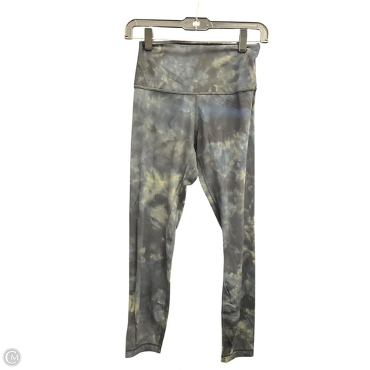 Athletic Leggings By Lululemon In Tie Dye Print, Size: S