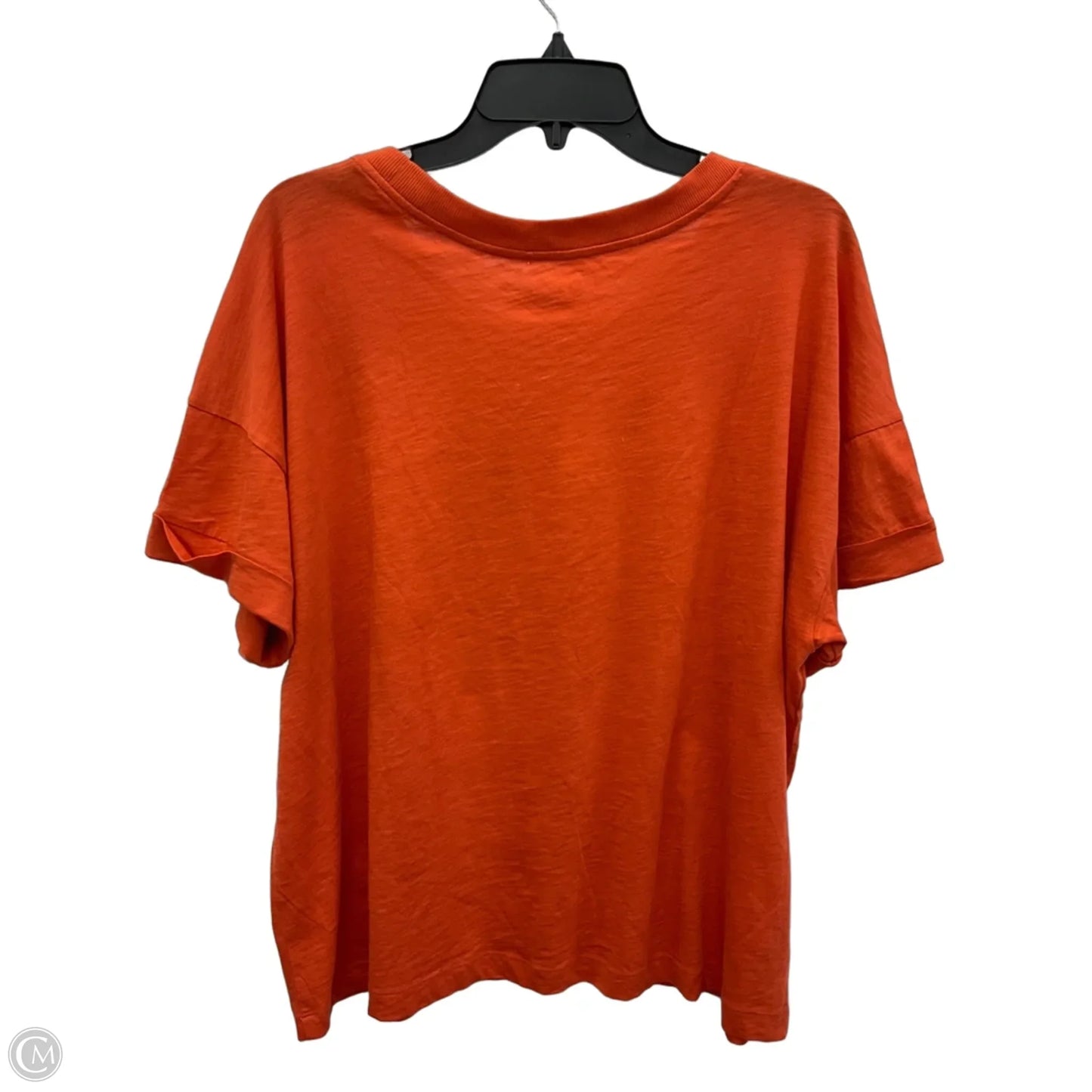 Top Short Sleeve By Loft In Orange, Size: Xl