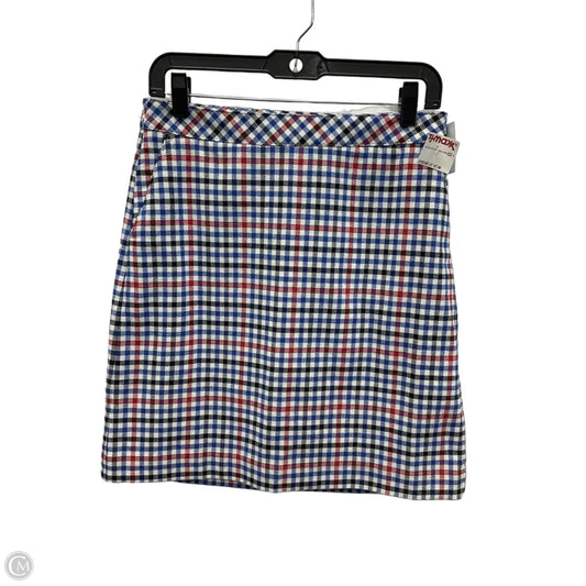 Skirt Mini & Short By Talbots In Blue Red & White, Size: 4
