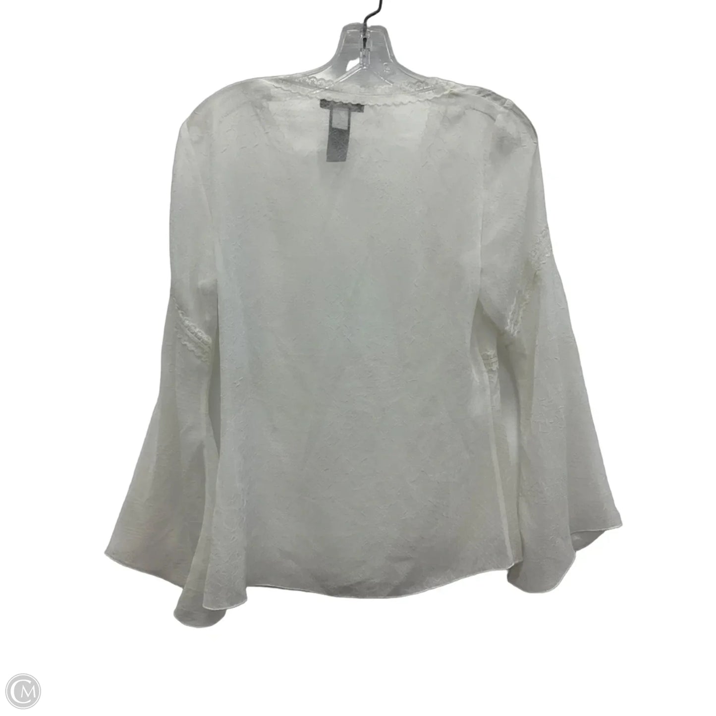 Top Long Sleeve By Kenneth Cole In White, Size: S