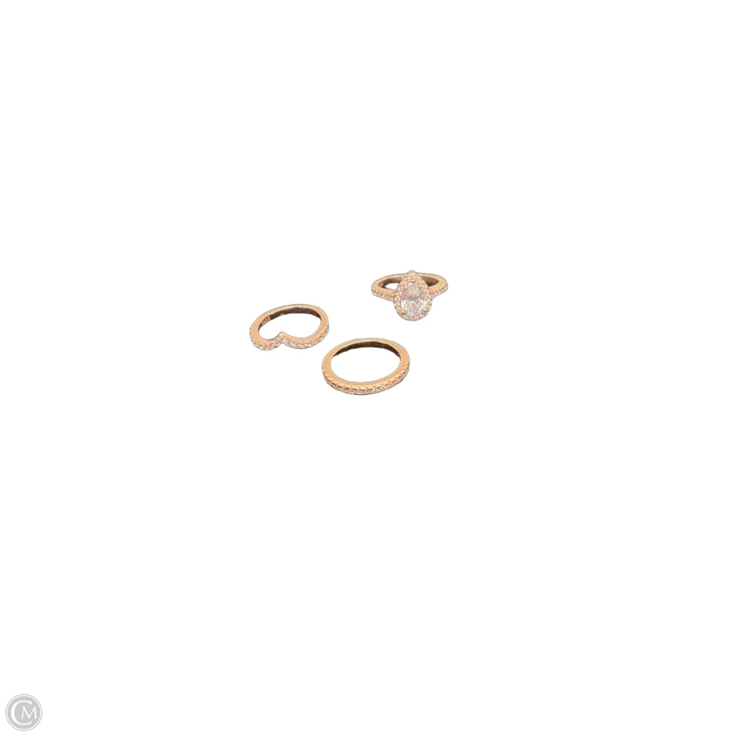 Ring Sterling Silver By Cma, Size: 03 Piece Set