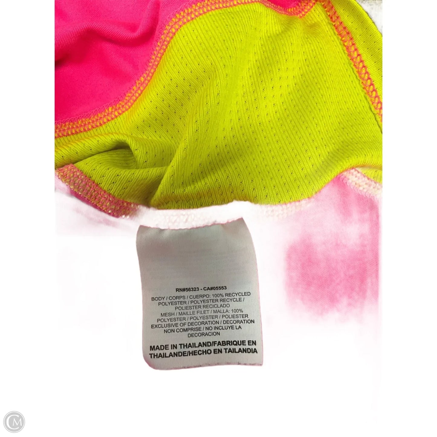 Athletic Top Long Sleeve Collar By Nike In Pink, Size: S