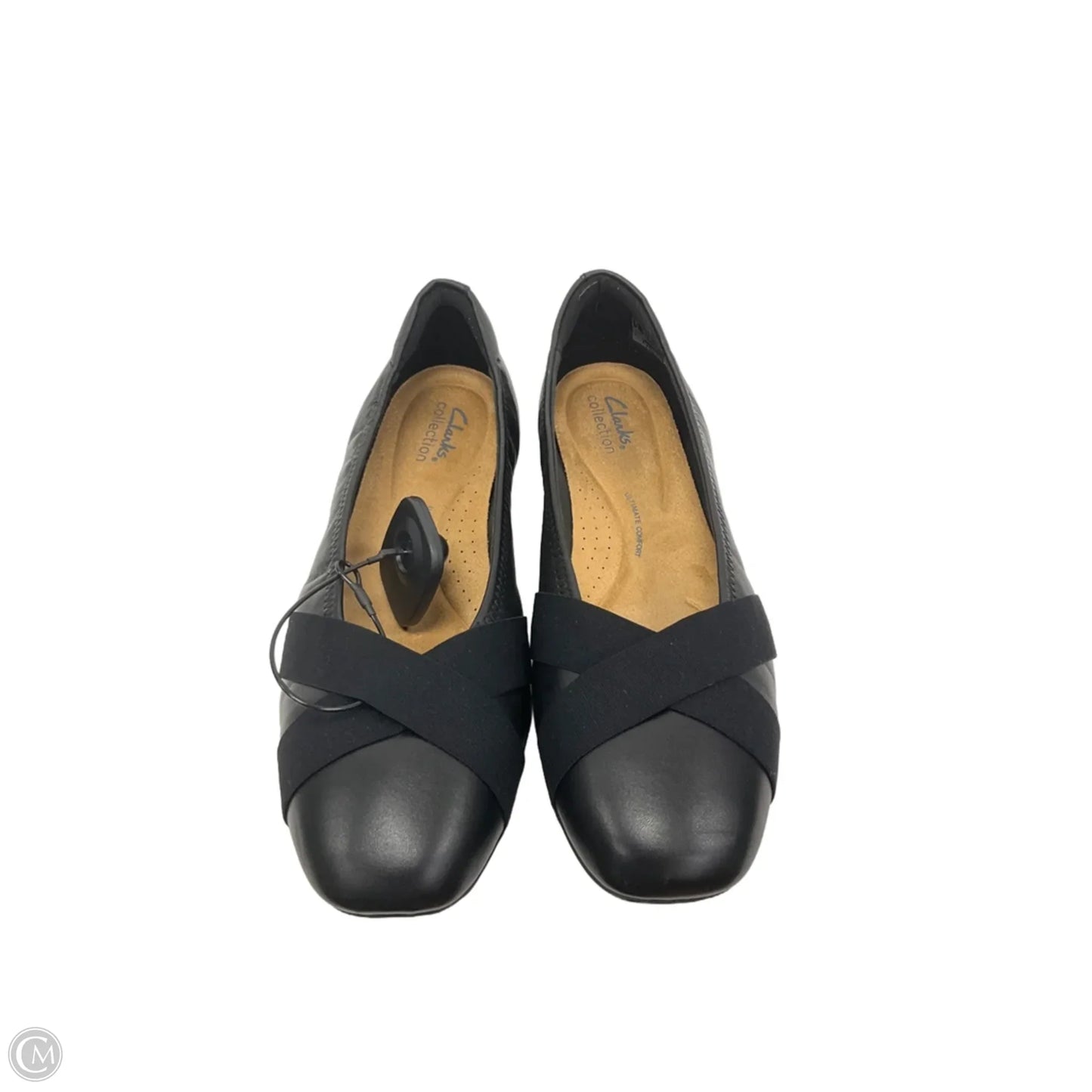 Shoes Flats By Clarks In Black, Size: 9