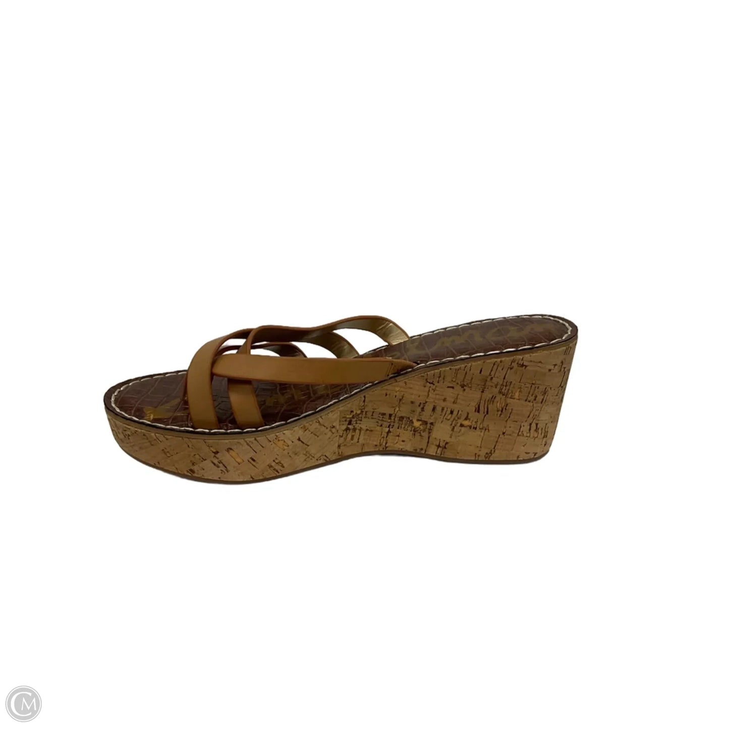 Sandals Heels Wedge By Sam Edelman In Brown, Size: 10