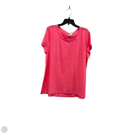 Top Short Sleeve Designer By Lilly Pulitzer In Pink, Size: Xxl