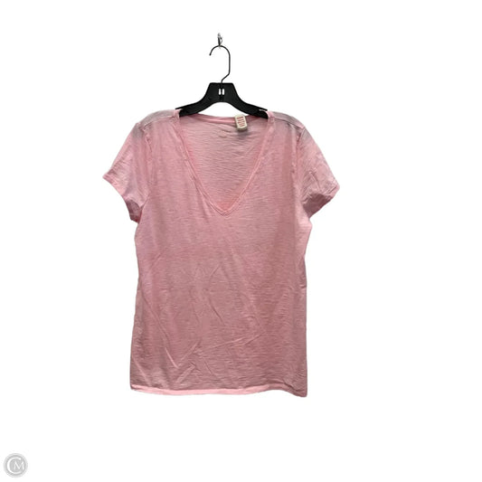 Top Short Sleeve Designer By Lilly Pulitzer In Pink, Size: Xl