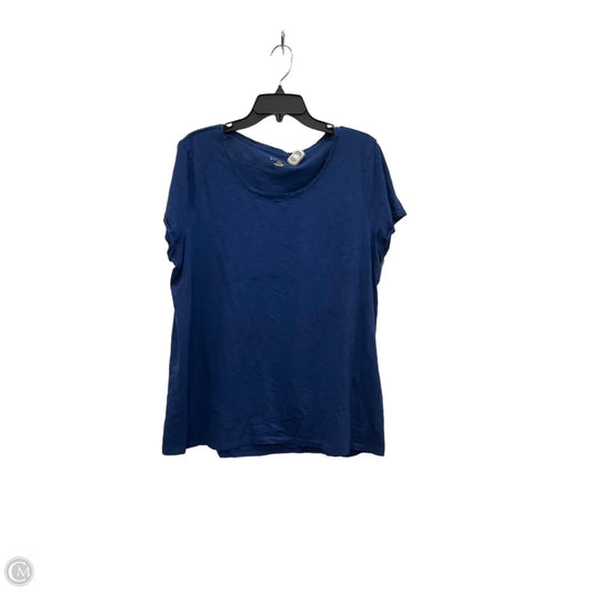 Top Short Sleeve Designer By Lilly Pulitzer In Blue, Size: Xxl