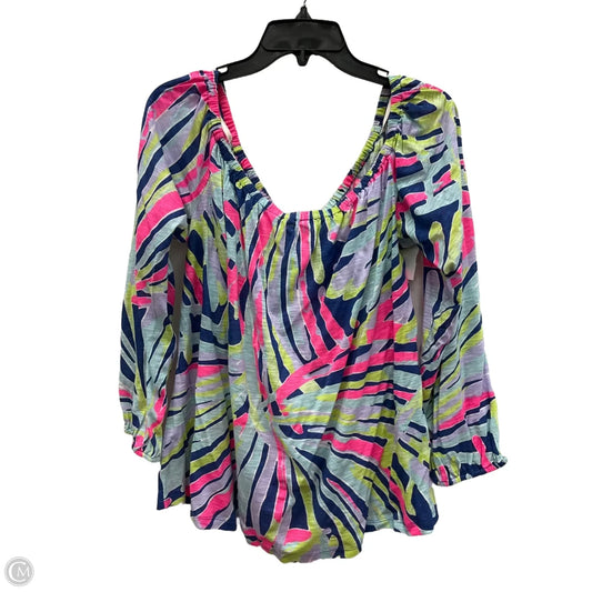 Top Long Sleeve Designer By Lilly Pulitzer In Multi-colored, Size: Xl