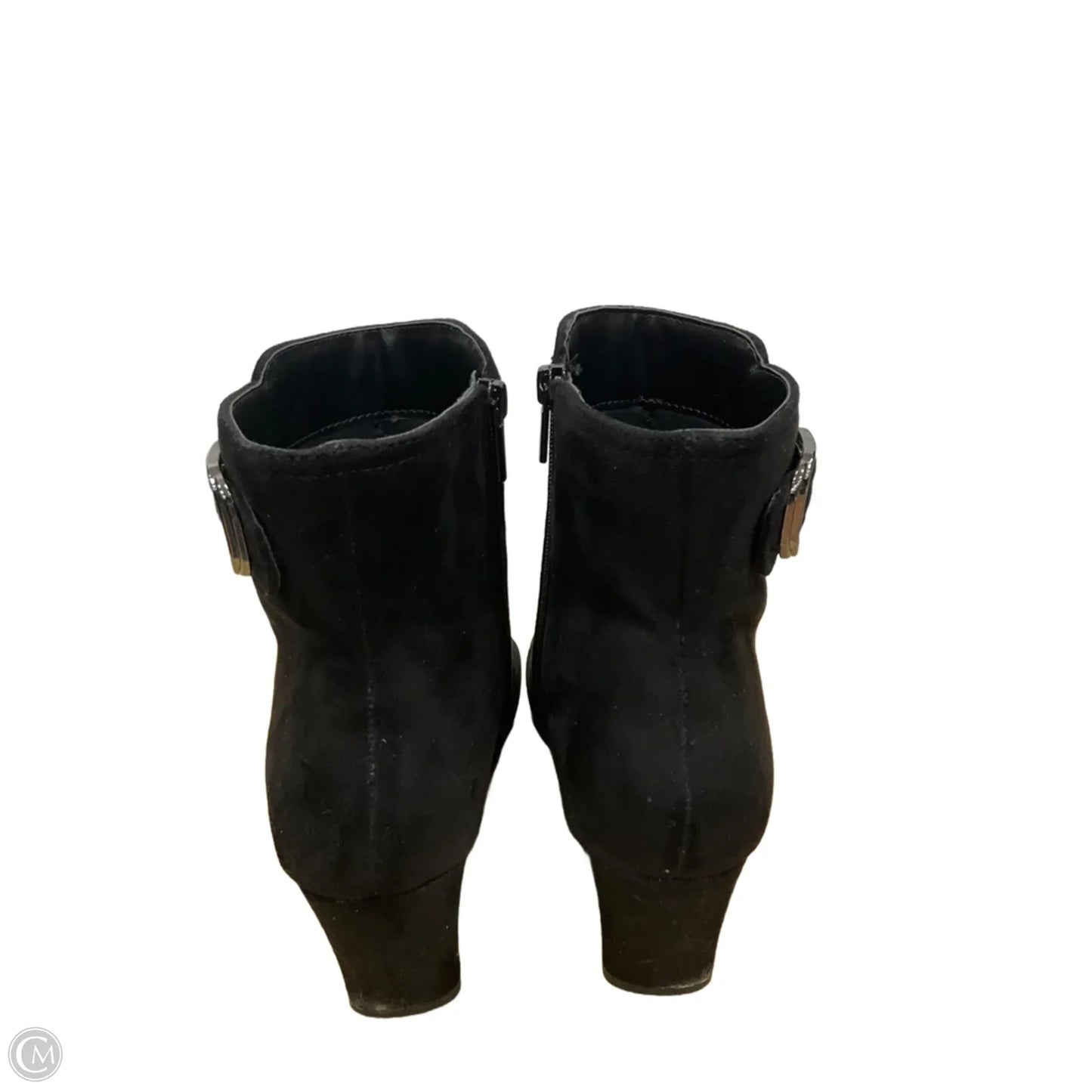 Boots Ankle Heels By Impo In Black, Size: 9.5
