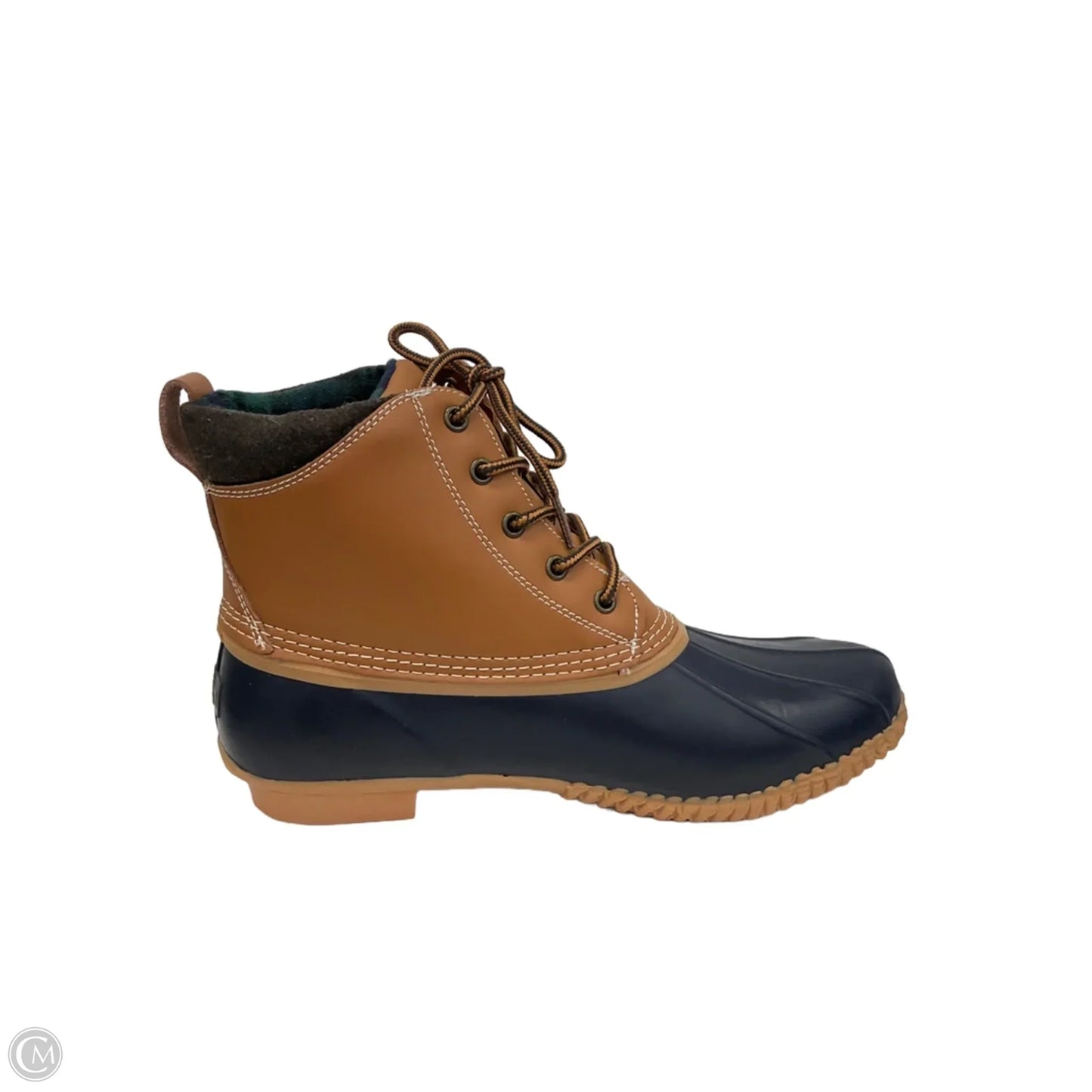 Boots Snow By Lands End In Blue & Brown, Size: 11