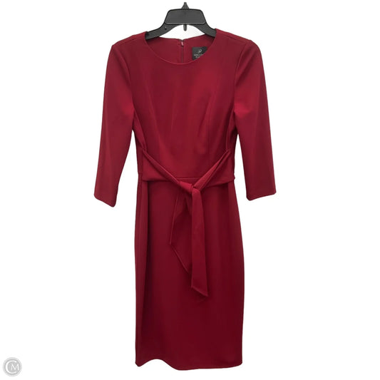 Dress Party Long By Adrianna Papell In Red, Size: 4