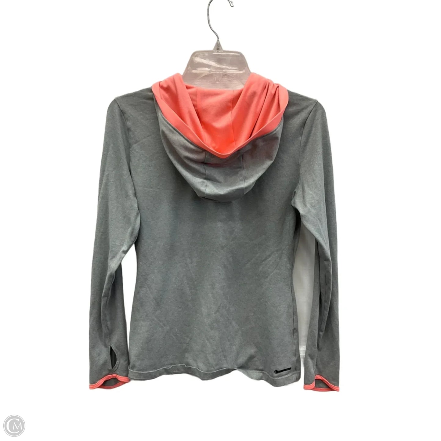 Athletic Top Long Sleeve Hoodie By The North Face In Grey, Size: S