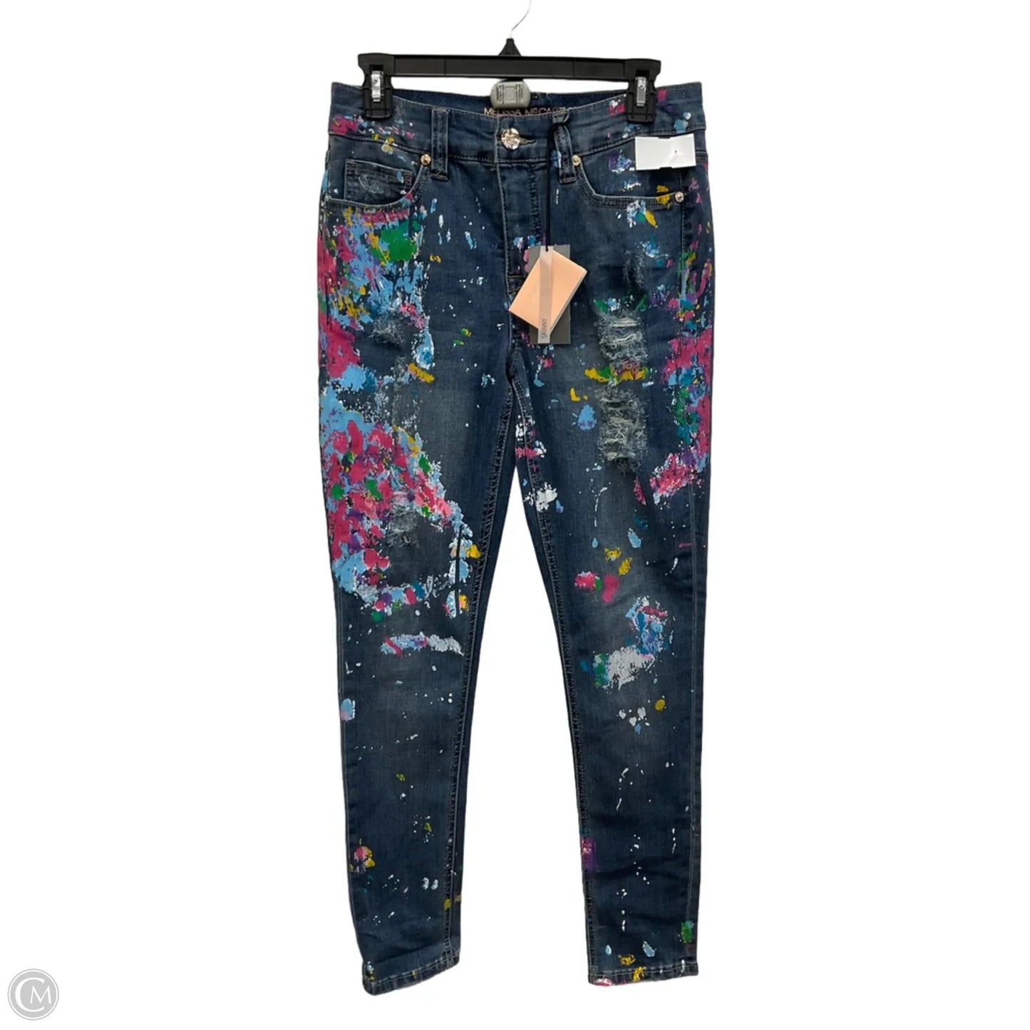 Jeans Skinny By Seven 7 In Blue Denim, Size: 6