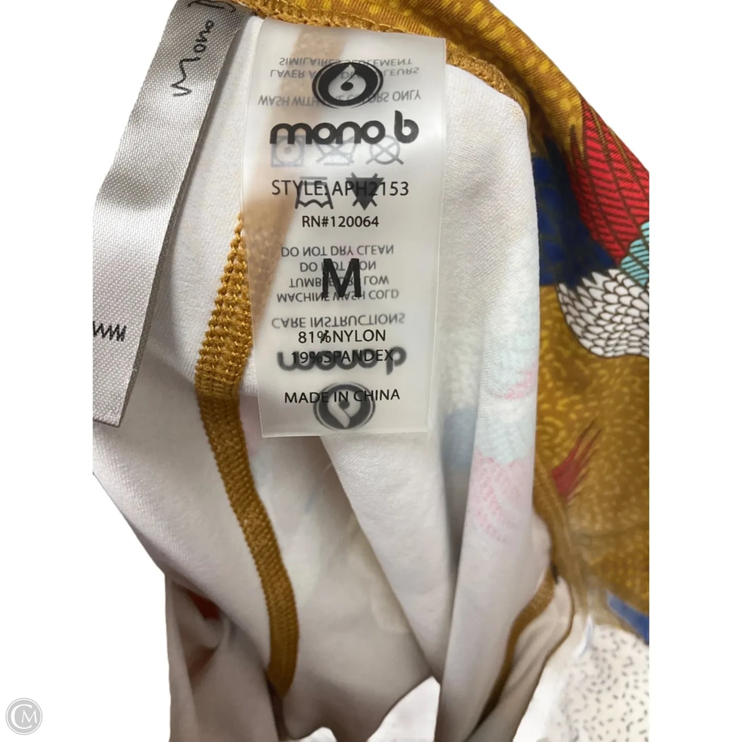 Athletic Leggings Capris By Mono B In Brown, Size: M