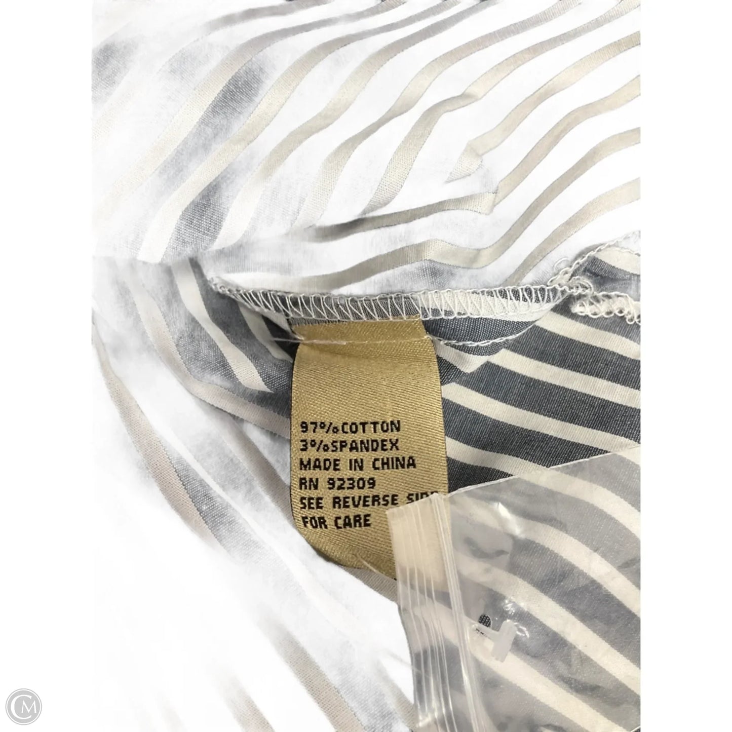Top Sleeveless By Dg2 In Striped Pattern, Size: Xs