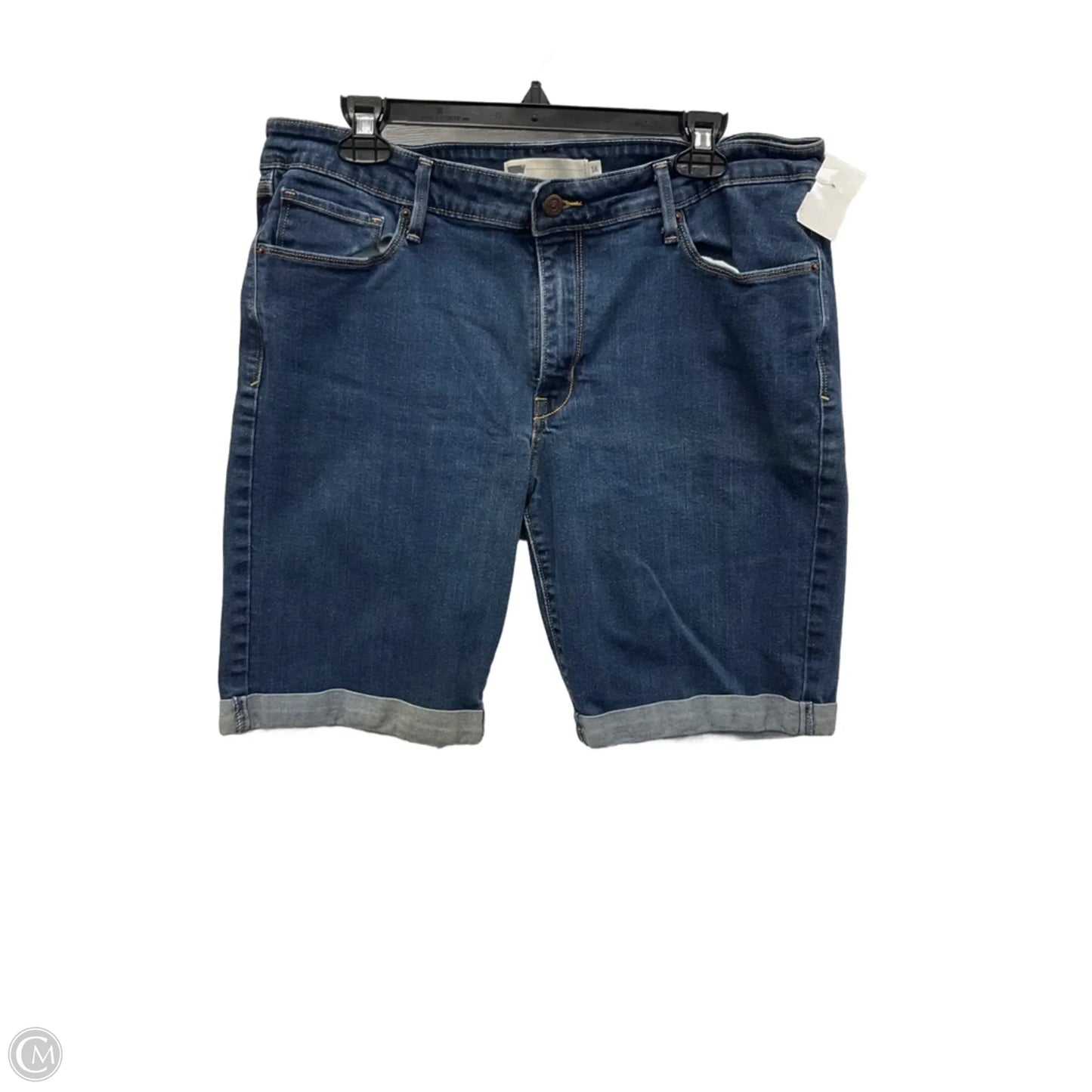 Shorts By Levis In Blue Denim, Size: 16
