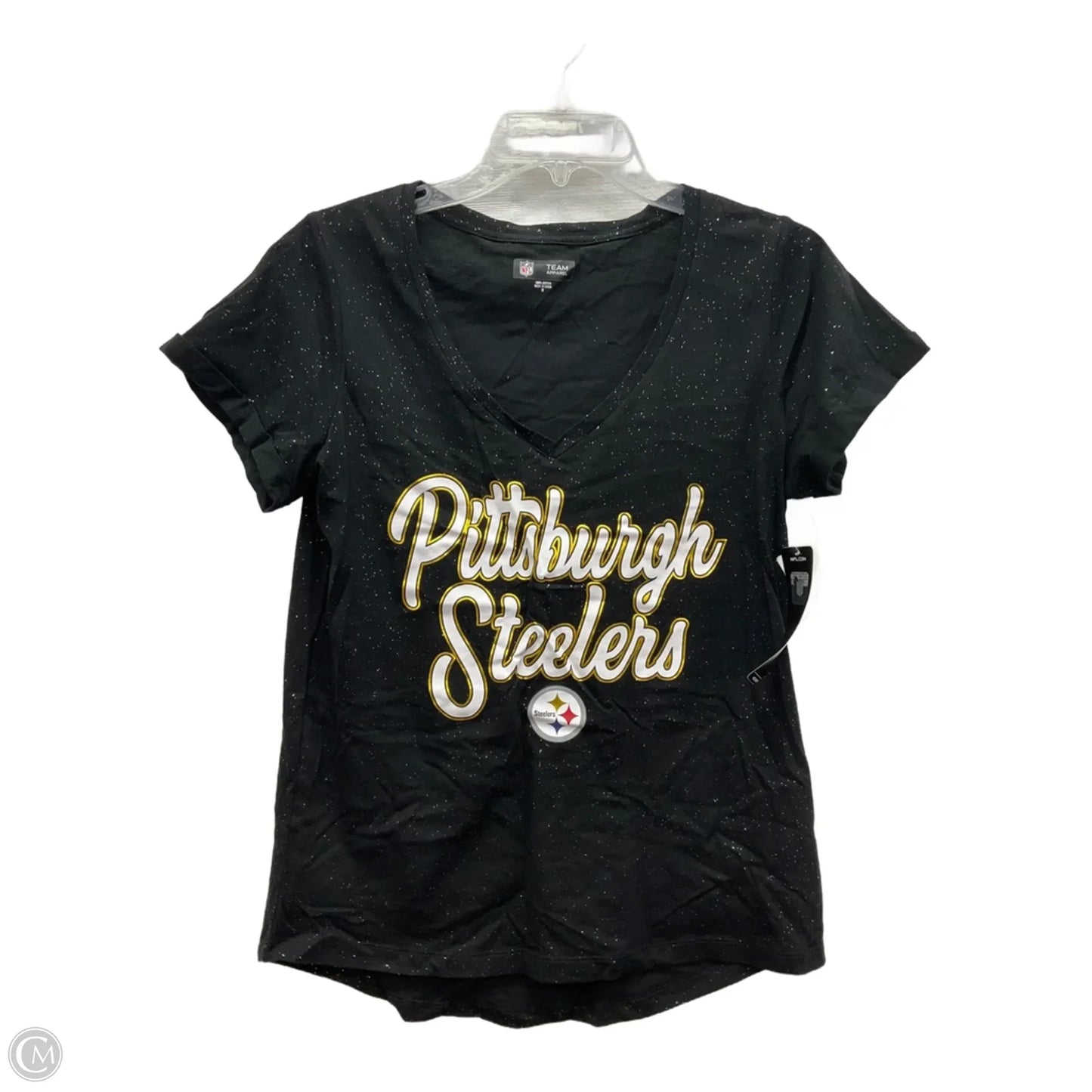 Top Short Sleeve By Clothes Mentor In Black, Size: M