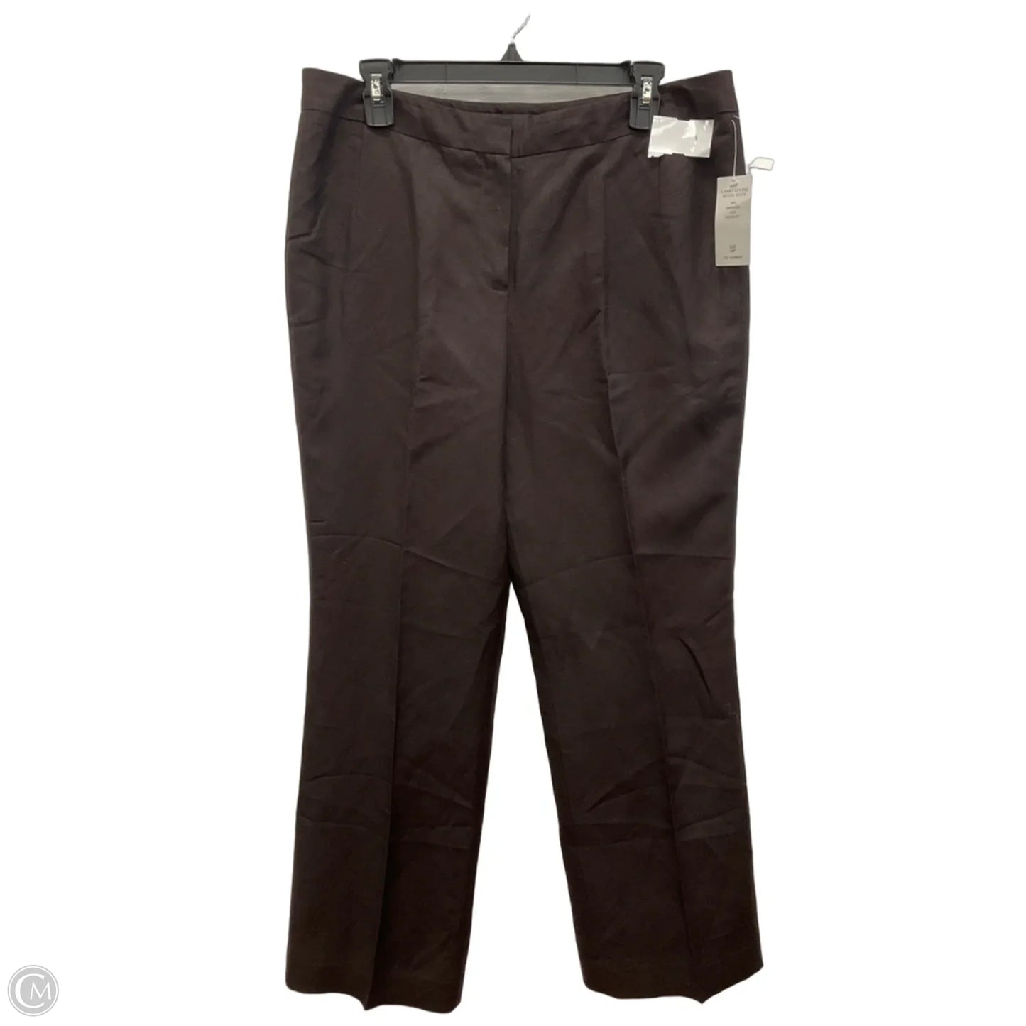 Pants Linen By Larry Levine In Brown, Size: 14
