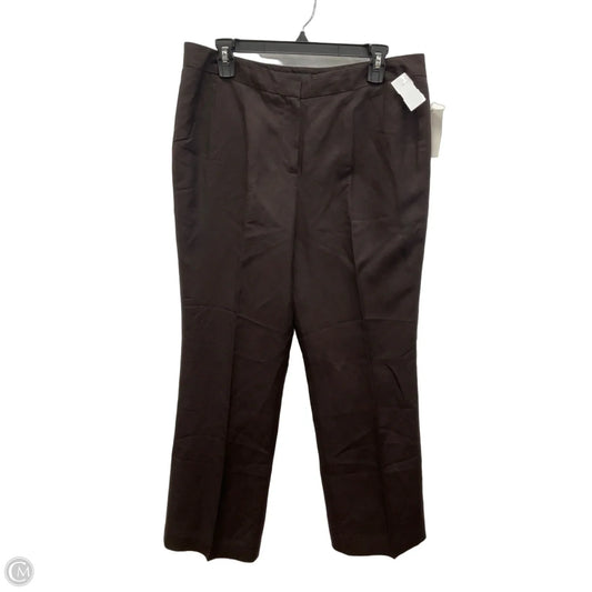 Pants Linen By Larry Levine In Brown, Size: 14