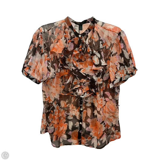 Top Short Sleeve By Ralph Lauren In Brown, Size: 16