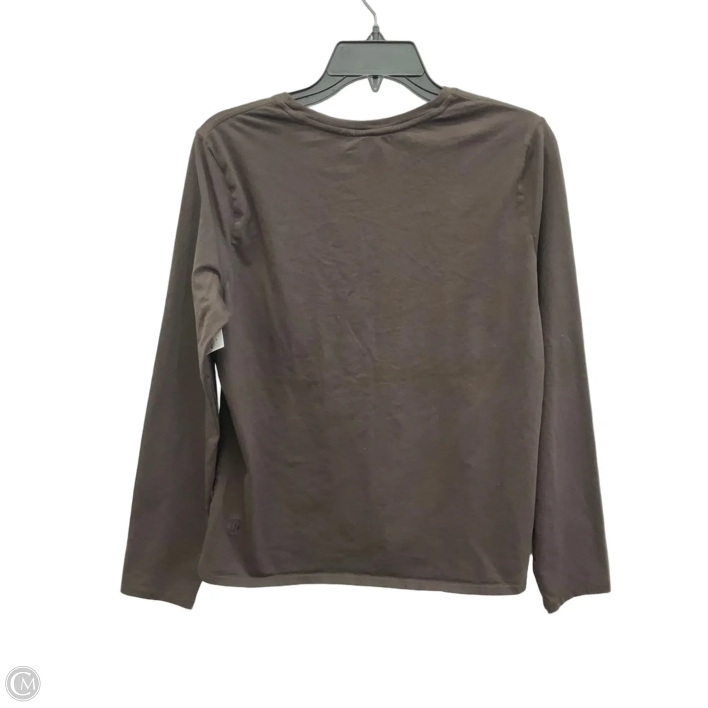 Athletic Top Long Sleeve Crewneck By Lululemon In Brown, Size: M