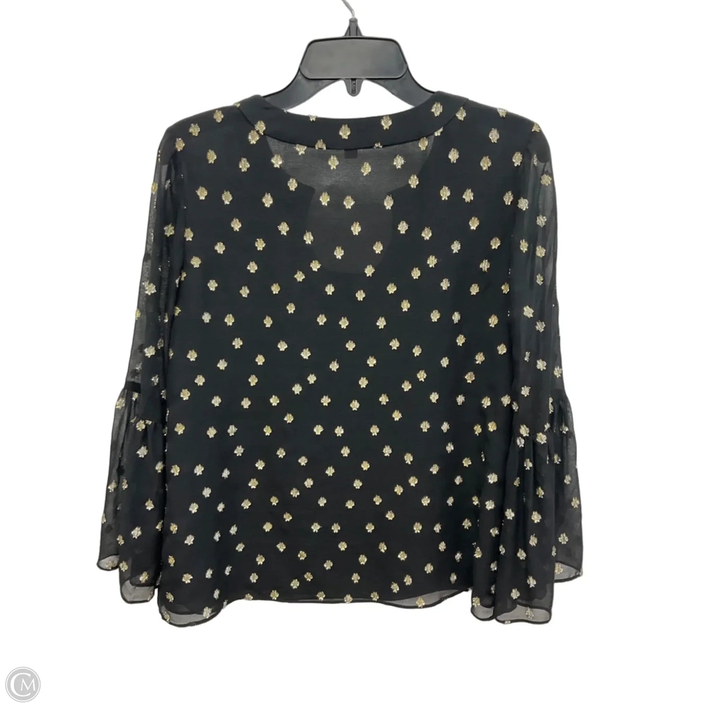 Top Long Sleeve Designer By Lilly Pulitzer In Black, Size: S