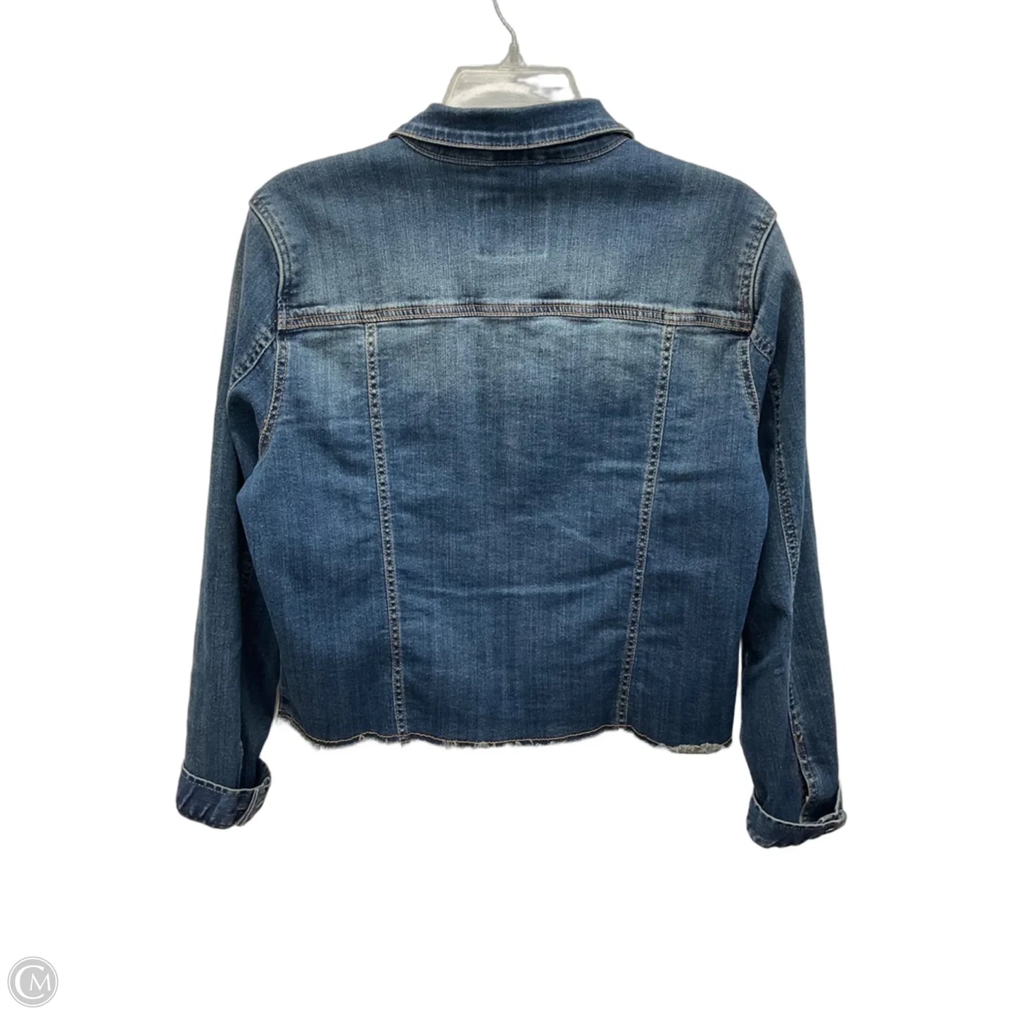 Jacket Denim By Per Se In Blue Denim, Size: S