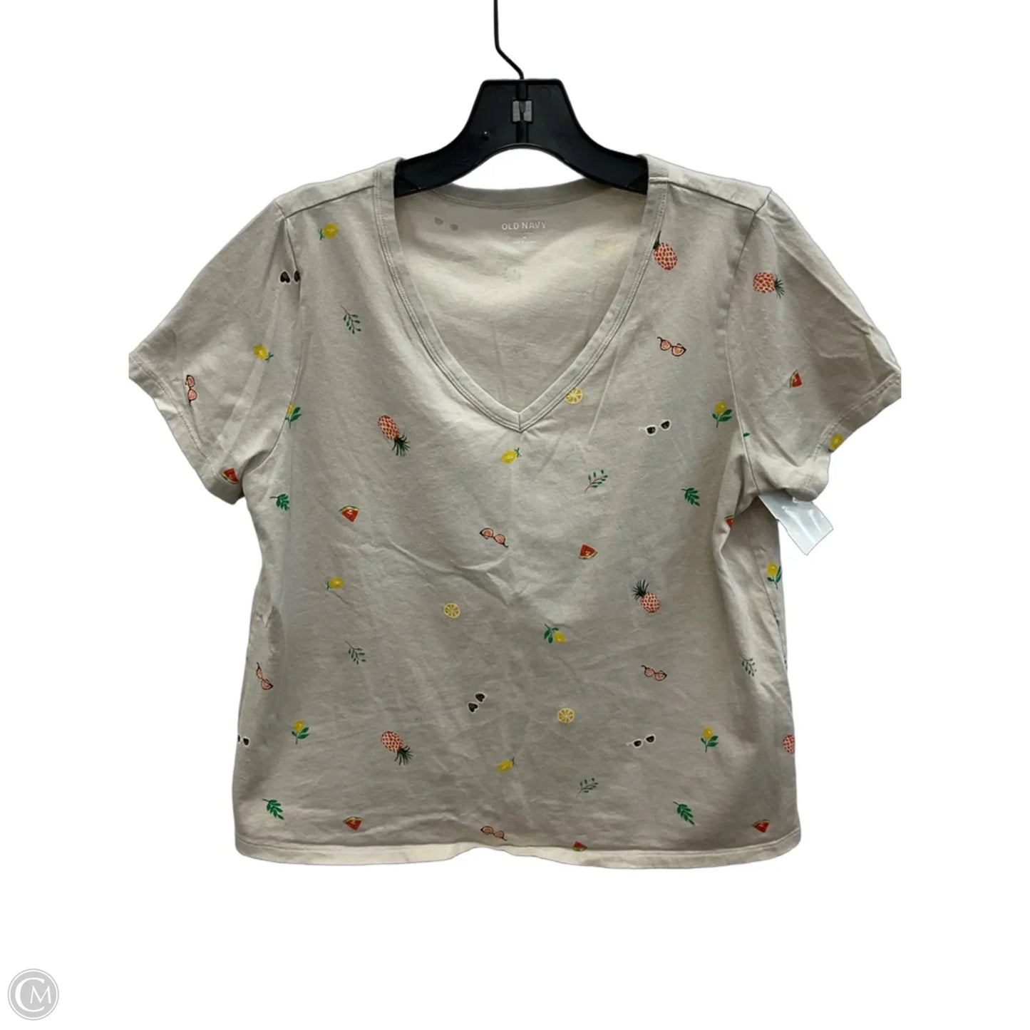 Top Sleeveless Basic By Old Navy In Tan, Size: M