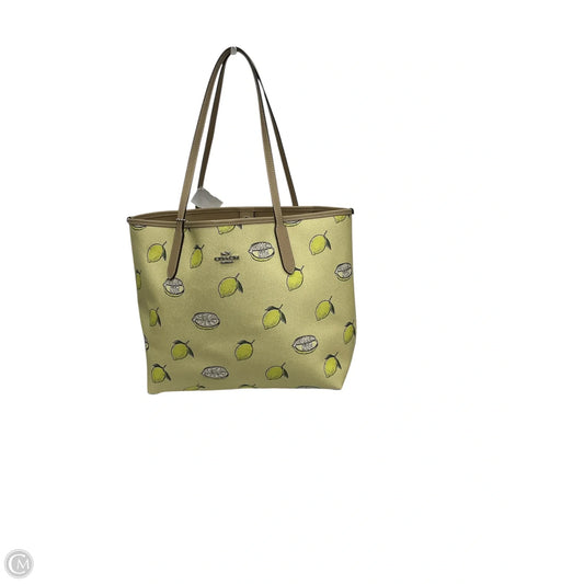 Tote Designer By Coach, Size: Large