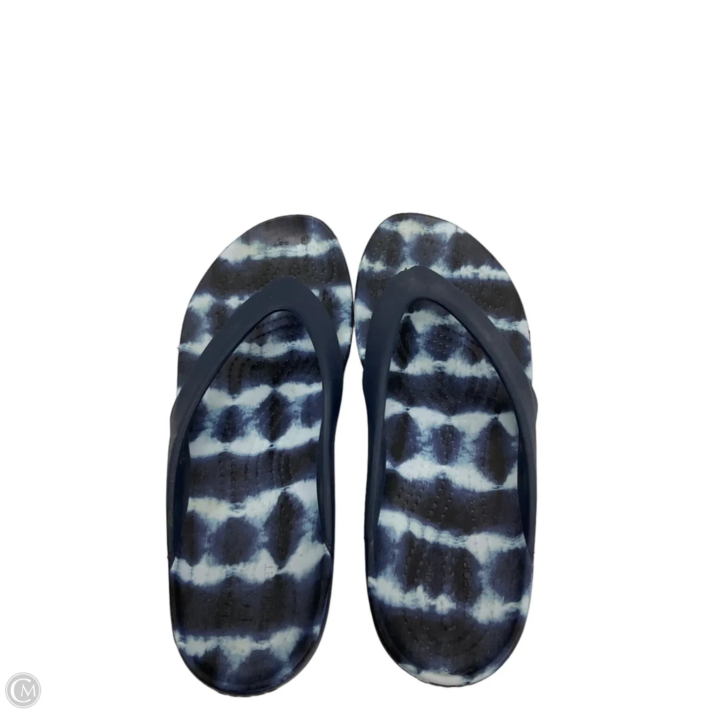 Sandals Flats By Crocs In Blue, Size: 9