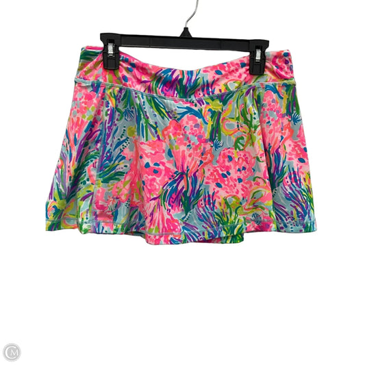 Skort Designer By Lilly Pulitzer In Blue & Pink, Size: L
