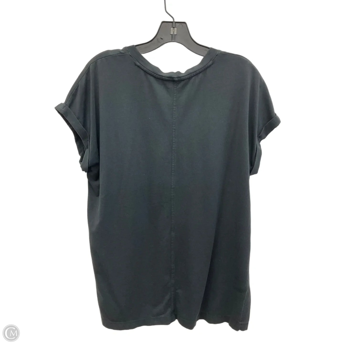 Top Short Sleeve Basic By Banana Republic In Black, Size: L