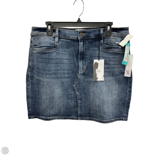 Skirt Midi By Studio Blue In Blue Denim, Size: 14