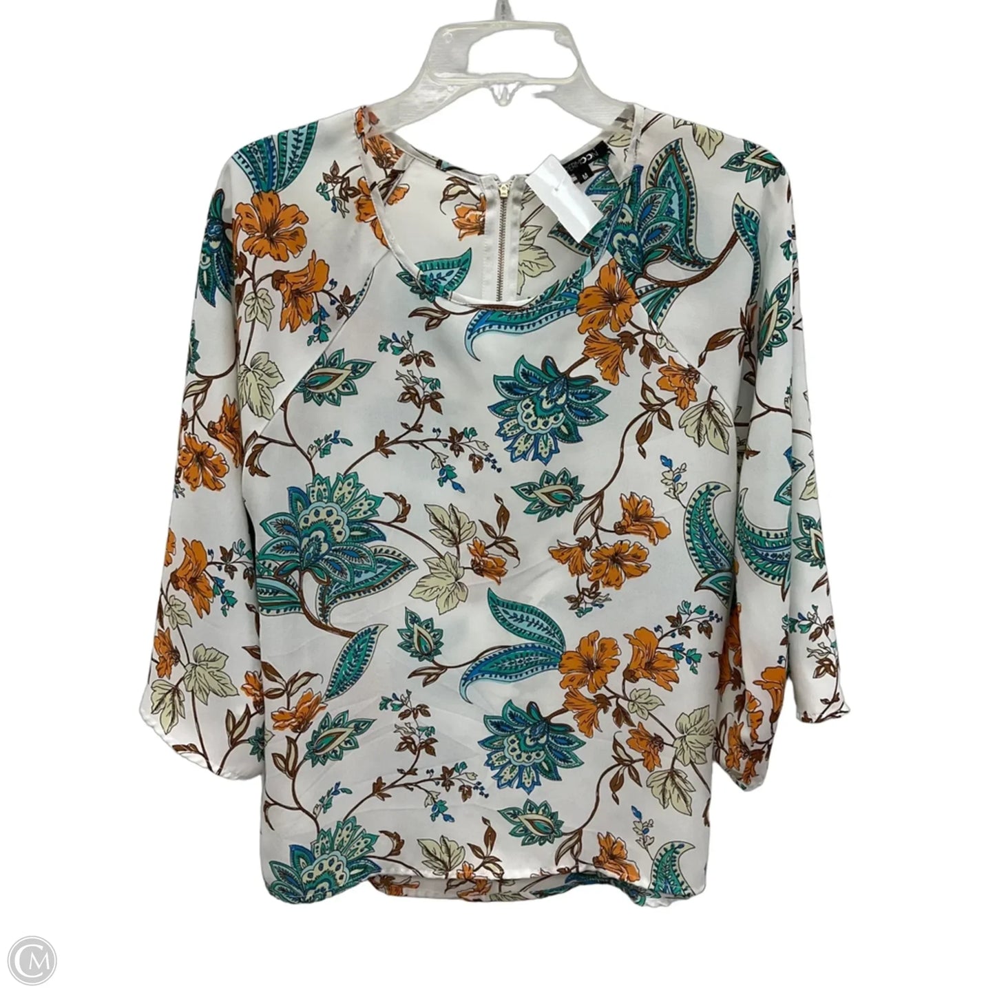 Top Long Sleeve By Papermoon In White, Size: M