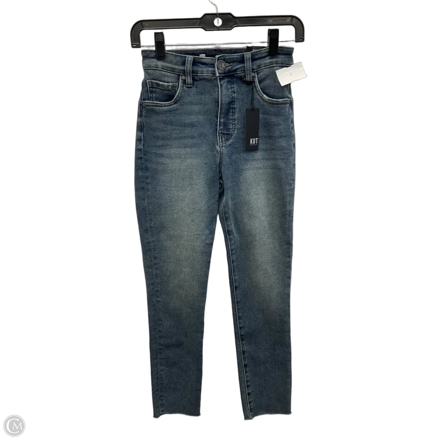 Jeans Skinny By Kut In Blue Denim, Size: 0