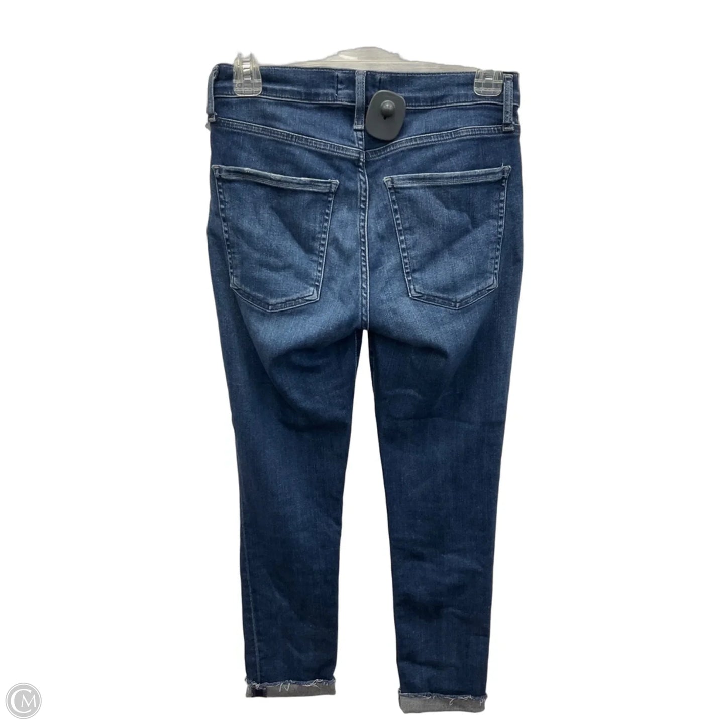 Jeans Straight By Agolde In Blue Denim, Size: 4