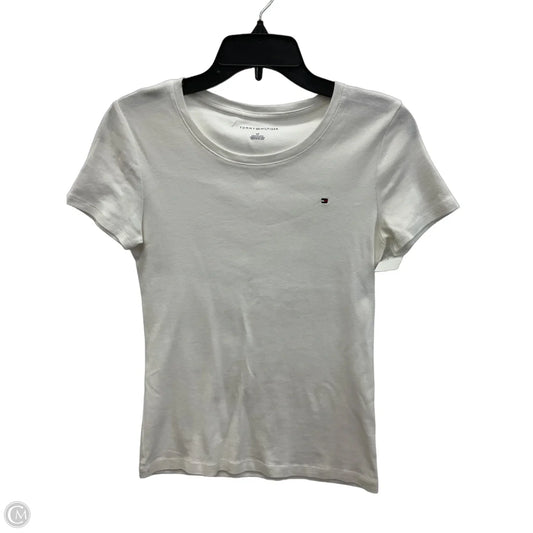 Top Short Sleeve By Tommy Hilfiger In White, Size: S