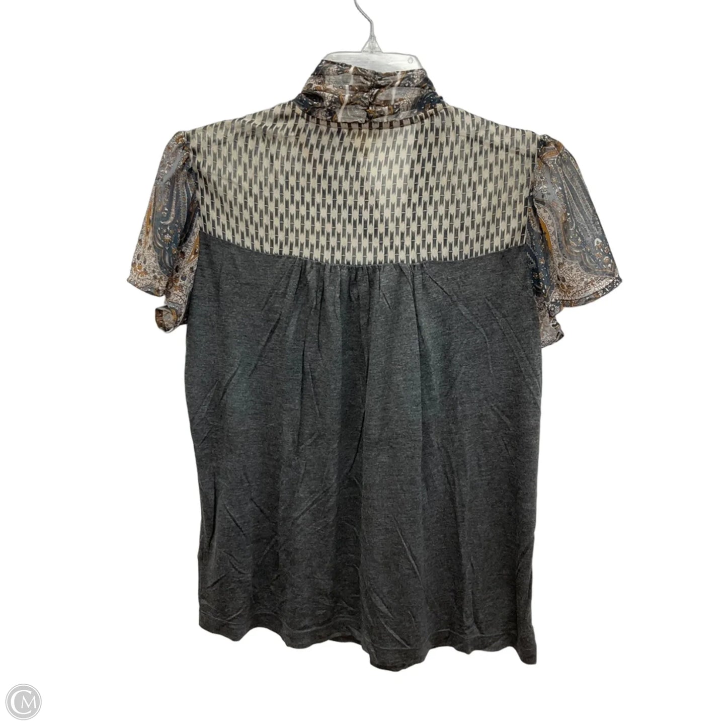 Top Short Sleeve By Tiny In Grey, Size: Xs