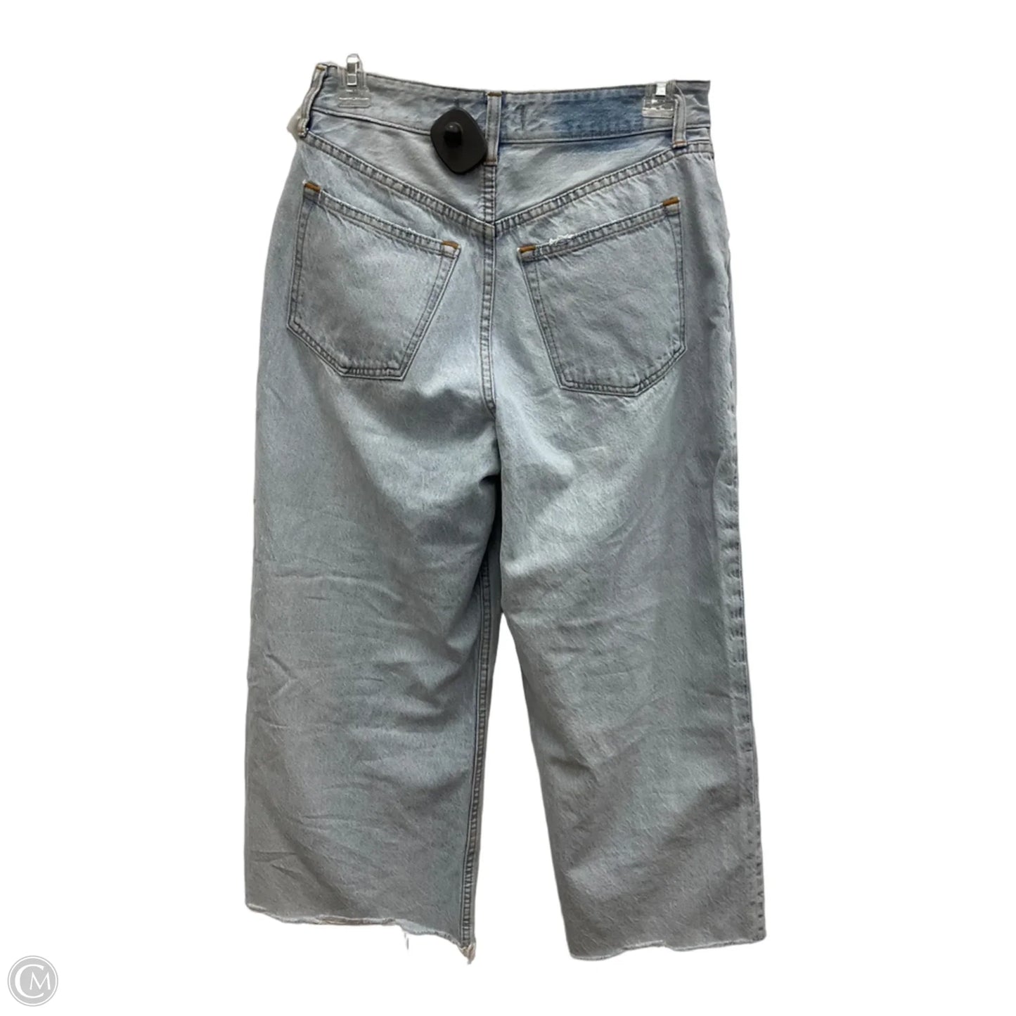 Jeans Cropped By Abercrombie And Fitch In Blue Denim, Size: 2