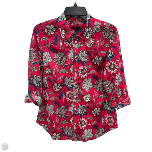 Top Short Sleeve By Talbots In Pink, Size: S